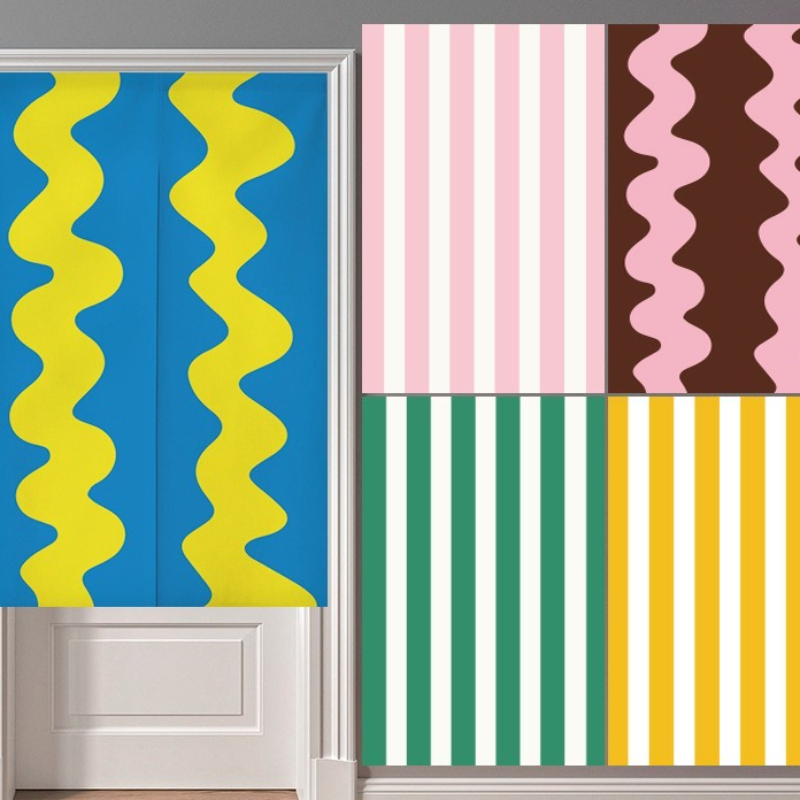Noren Curtain Doorway - Zasłony przegrody do przebieralni z falami
