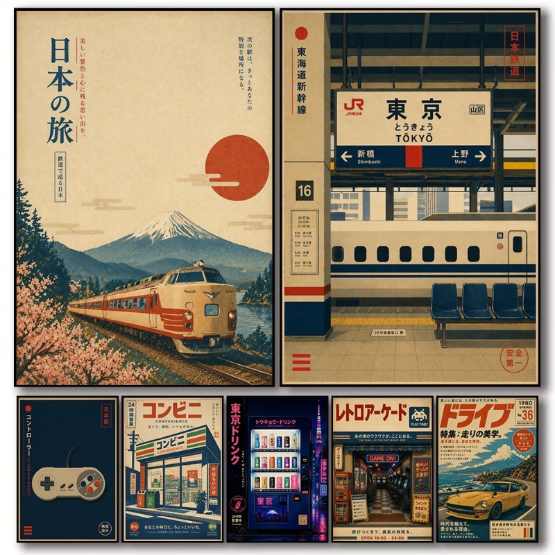Japanese Lifestyle Store - Vintage Japoński Tradycyjny Sklep Stacja Kolejowa