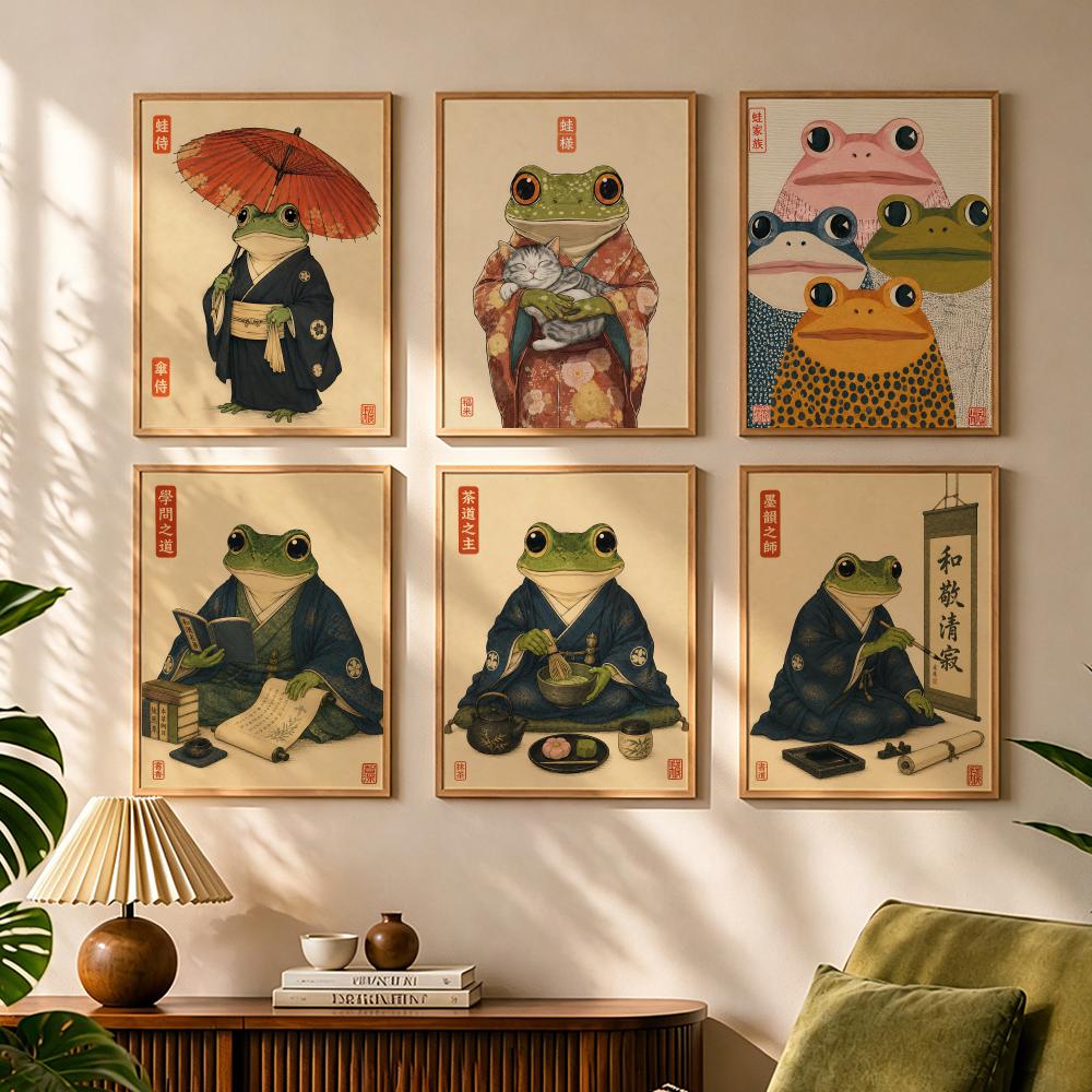Japanese Lifestyle Japanese - Kulturowy Japoński Żaba Styl Życia Malarstwo