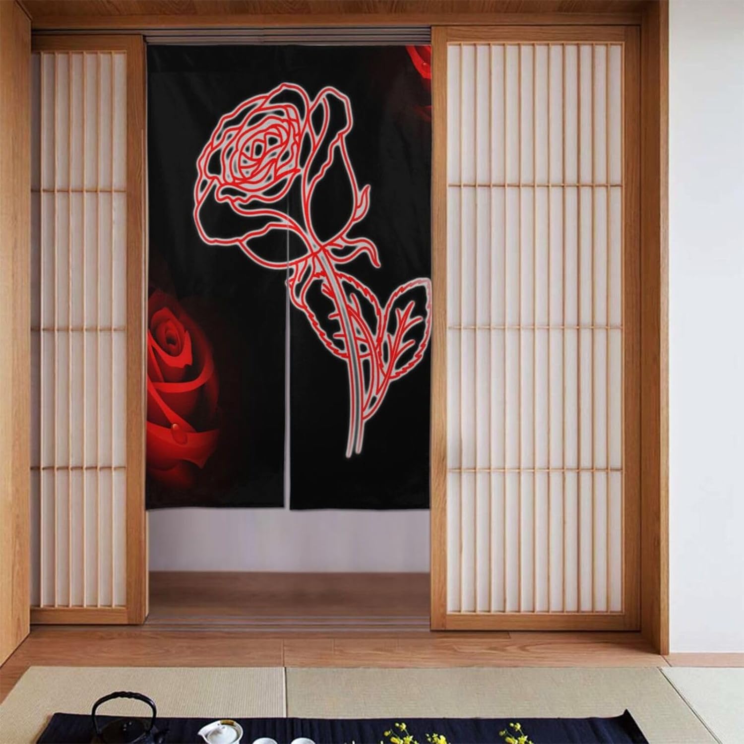 Romantyczna zasłona na drzwi z – Noren Curtain Doorway recenzja i cena