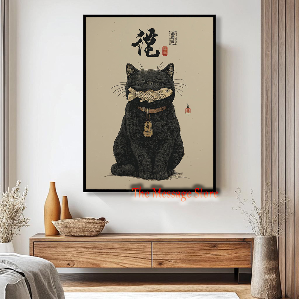 Czarny Kot Szczęścia Ukiyo-e J – Japanese Lifestyle And Traditions recenzja i cena