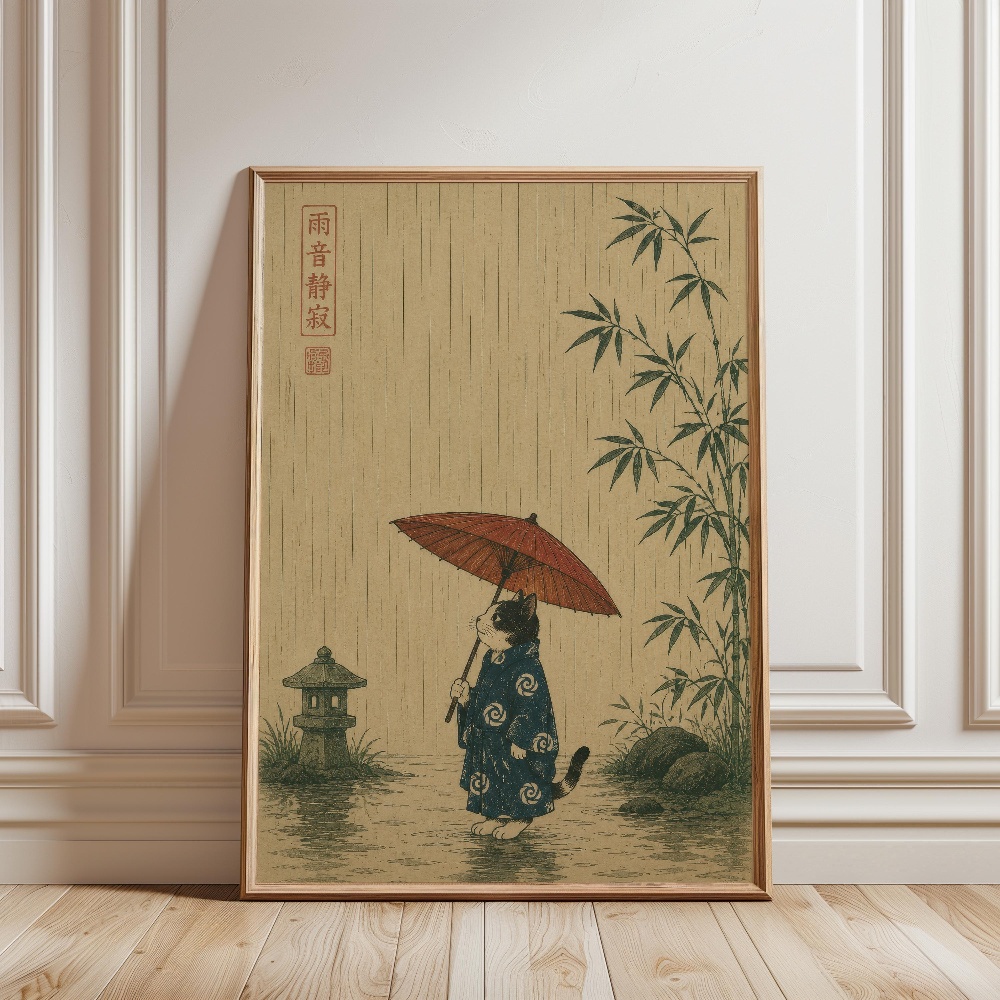 Czarny Kot Jedzący Ramen Deszc – Japanese Lifestyle Japanese recenzja i cena