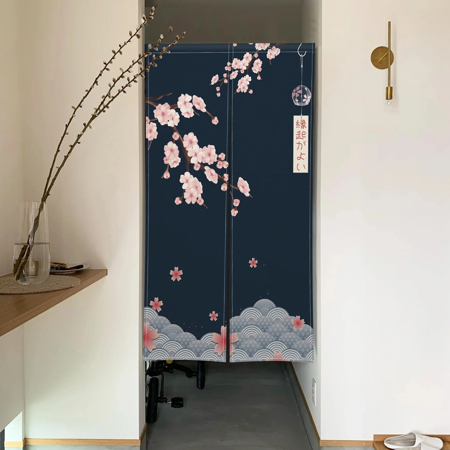 Kwiat wiśni zasłona do drzwi j – Noren Curtain Doorway recenzja i cena